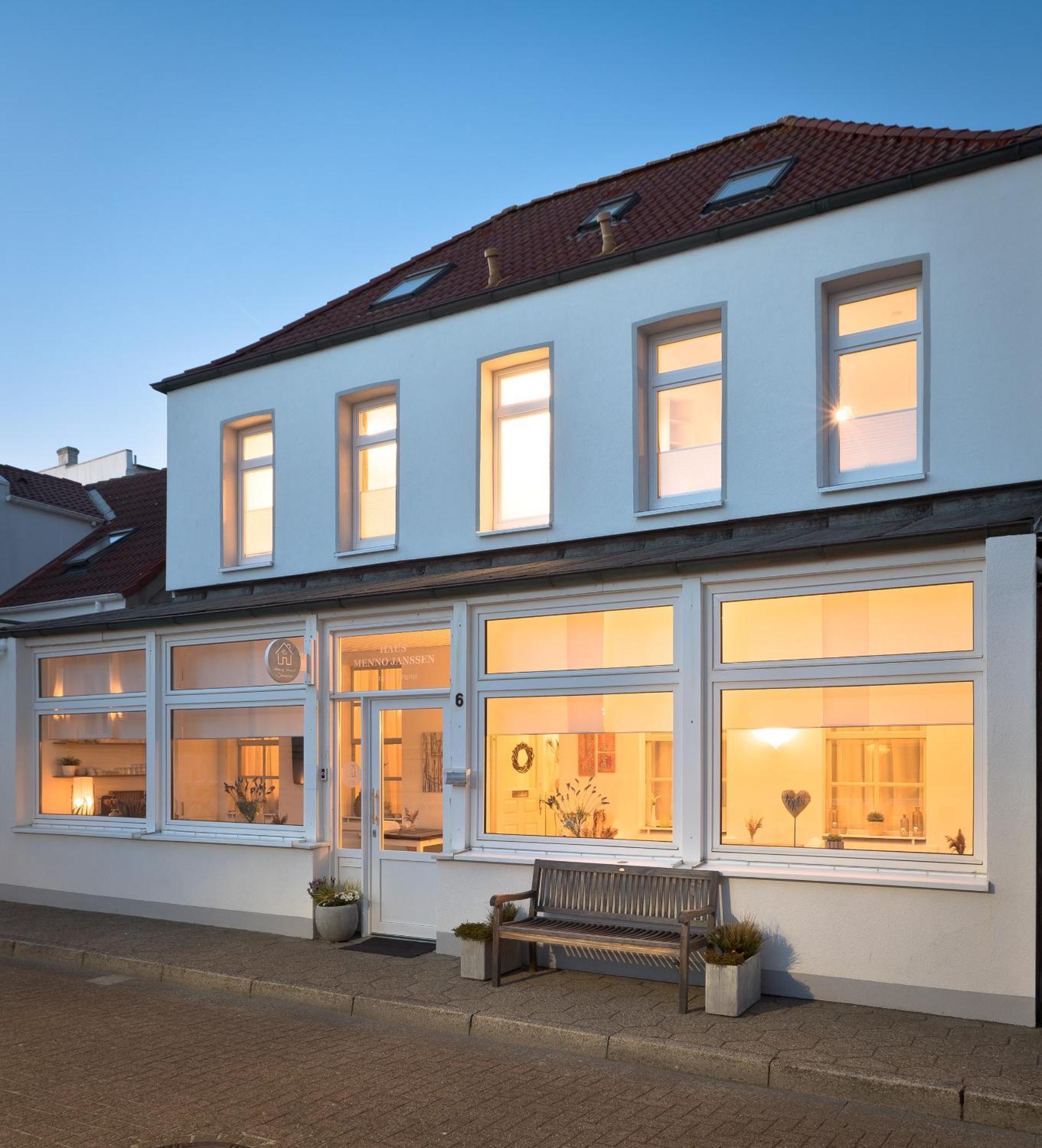 Haus Menno Janssen - Doppelzimmer Norderney Buitenkant foto